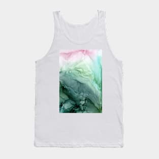 Spring Botanicals Abstract Flow Painting Tank Top